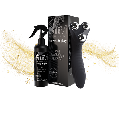 StiVi 2 in 1 Massage- und Vibrationsgerät + Play&amp;Spray