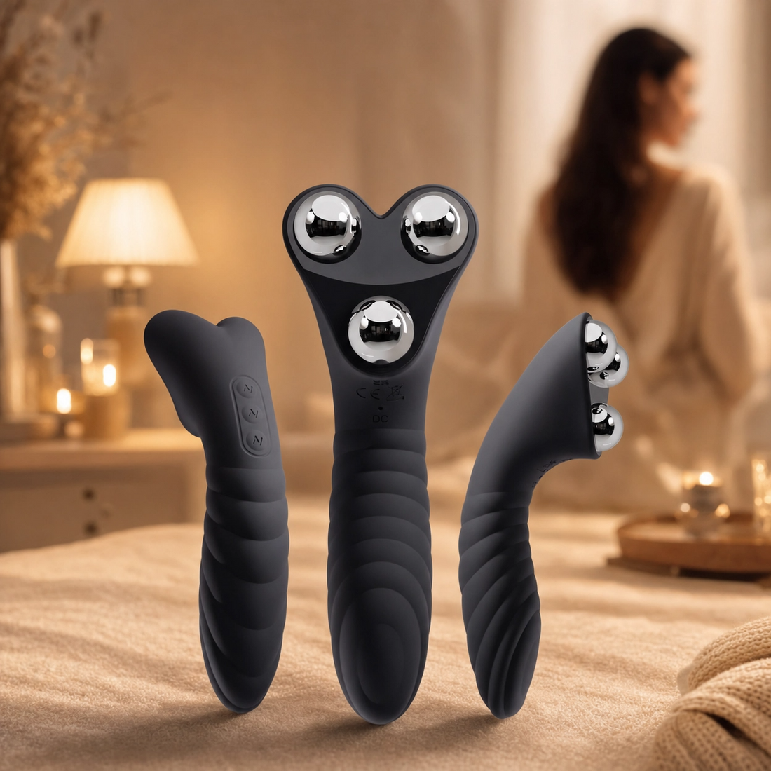 StiVi 2 in 1 Massage- und Vibrationsgerät + Play&amp;Spray
